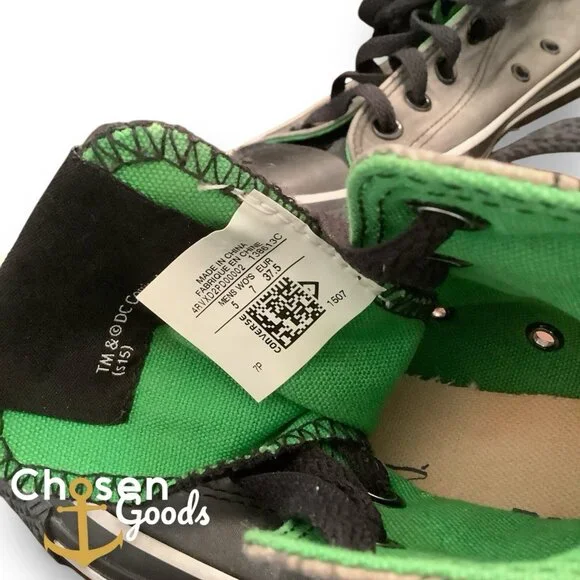 Converse x DC Comics Joker & Harley Quinn Art All Star High Tops Men 5 Women 7 - Picture 8 of 9